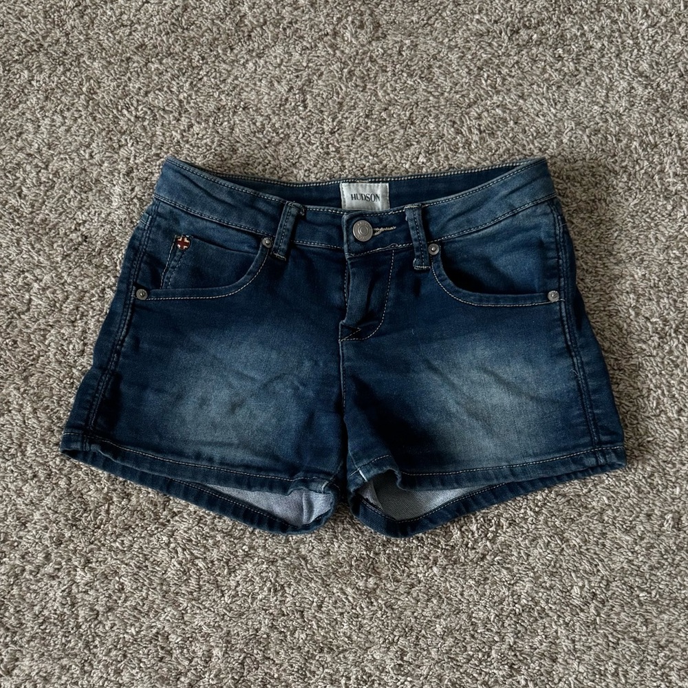 Girls Hudson jean denim shorts size 12